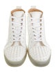 Christian Louboutin Spike Accents Leather Sneakers