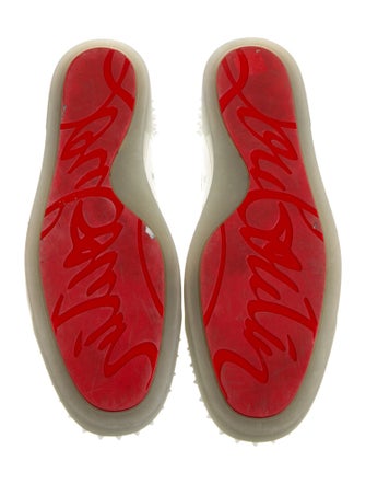 Christian Louboutin Spike Accents Leather Sneakers