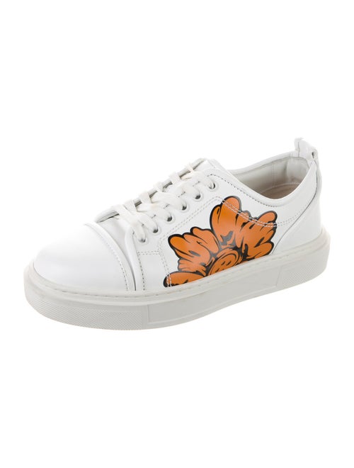 Christian Louboutin Spike Accents Leather Sneakers