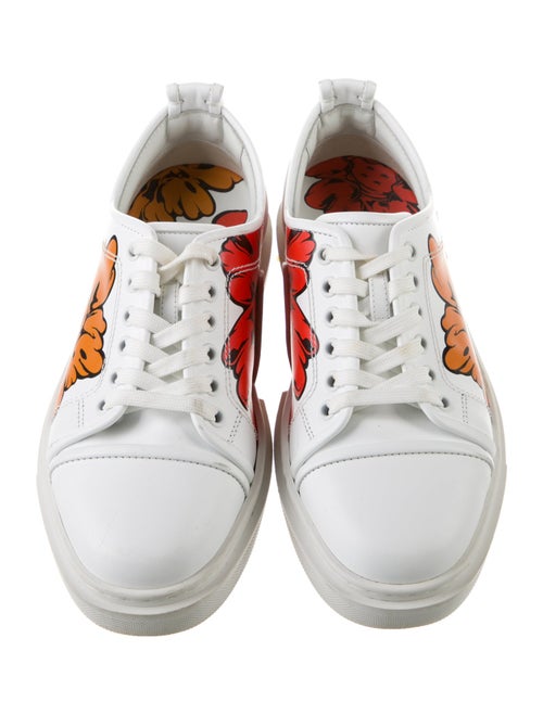 Christian Louboutin Spike Accents Leather Sneakers