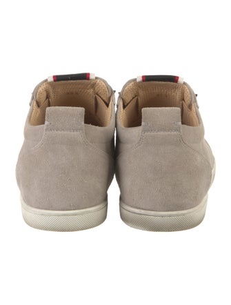 Christian Louboutin Spike Accents Suede Sneakers