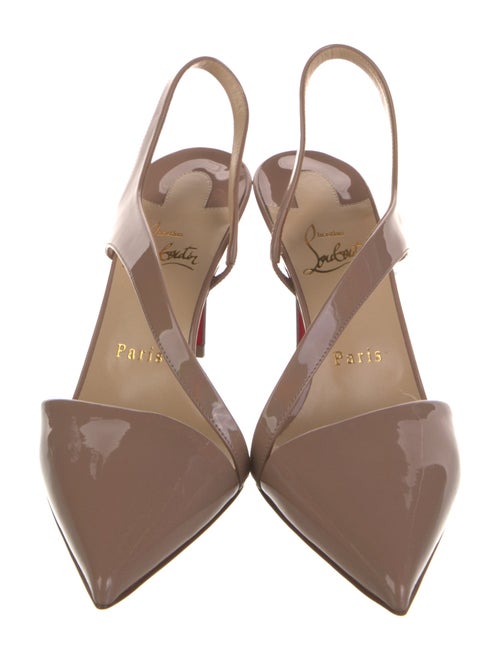 Christian Louboutin Patent Leather Slingback Pumps