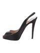 Christian Louboutin Leather Slingback Sandals