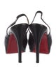 Christian Louboutin Leather Slingback Sandals
