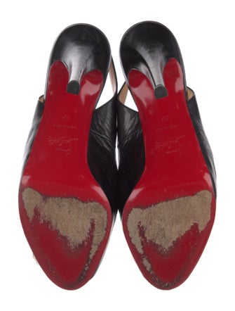 Christian Louboutin Leather Slingback Sandals