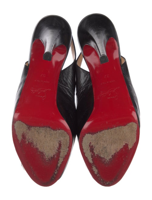 Christian Louboutin Leather Slingback Sandals