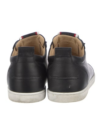 Christian Louboutin Spike Accents Leather Sneakers