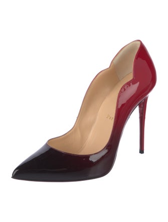 Christian Louboutin Patent Leather Printed Pumps