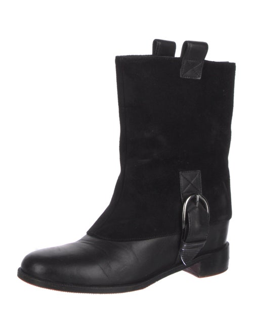 Christian Louboutin Leather Moto Boots
