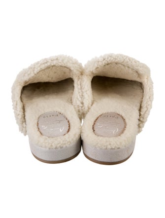 Christian Louboutin Leather Chain-Link Accents Mules