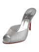 Christian Louboutin Glitter Glitter Accents Mules