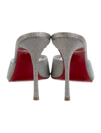 Christian Louboutin Glitter Glitter Accents Mules