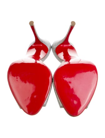 Christian Louboutin Glitter Glitter Accents Mules