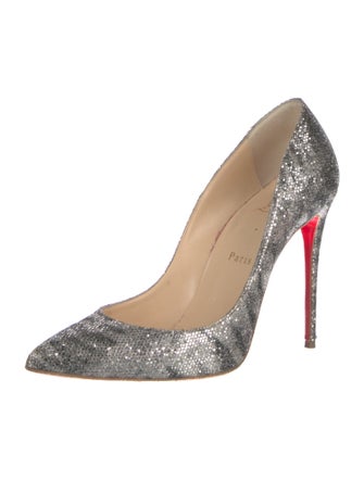 Christian Louboutin Glitter Animal Print Pumps