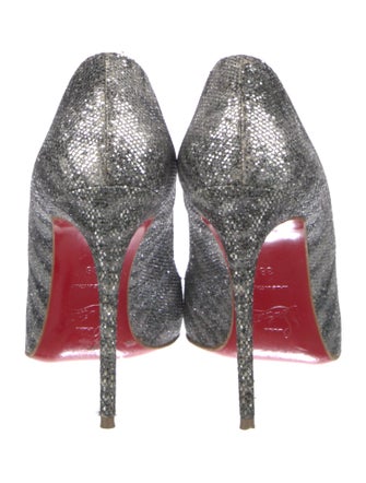 Christian Louboutin Glitter Animal Print Pumps