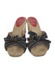 Christian Louboutin Jute Bow Accents Espadrilles