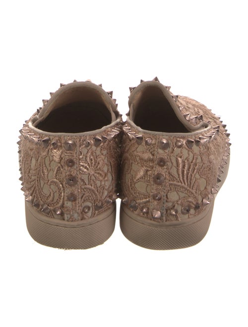 Christian Louboutin Spike Accents Lace Sneakers