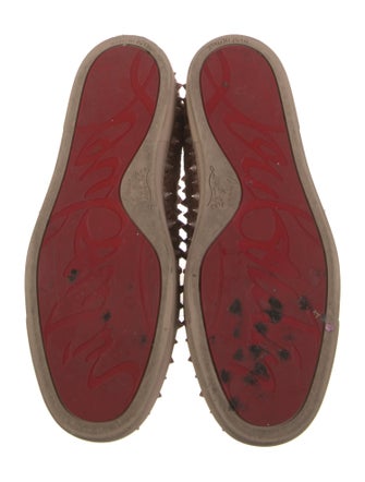 Christian Louboutin Spike Accents Lace Sneakers