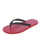 Christian Louboutin Spike Accents Rubber Flip Flops