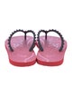 Christian Louboutin Spike Accents Rubber Flip Flops