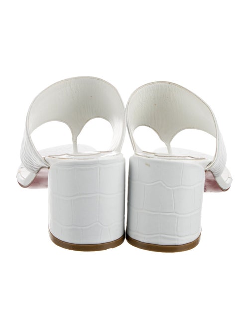 Christian Louboutin Embossed Leather Mules