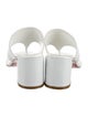 Christian Louboutin Embossed Leather Mules