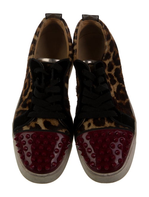 Christian Louboutin Spike Accents Ponyhair Sneakers