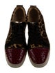 Christian Louboutin Spike Accents Ponyhair Sneakers