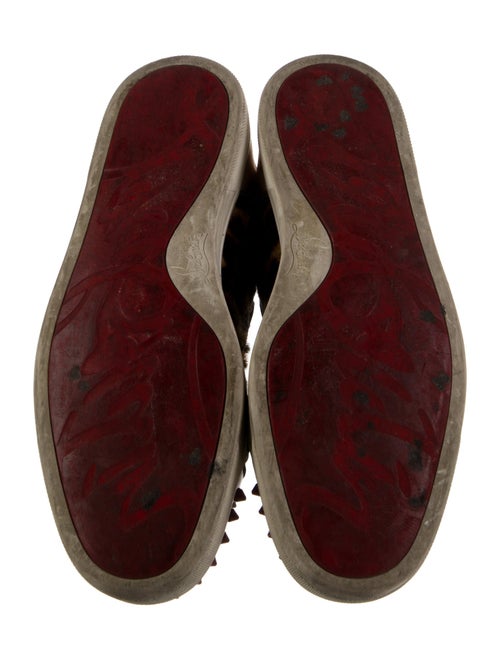 Christian Louboutin Spike Accents Ponyhair Sneakers