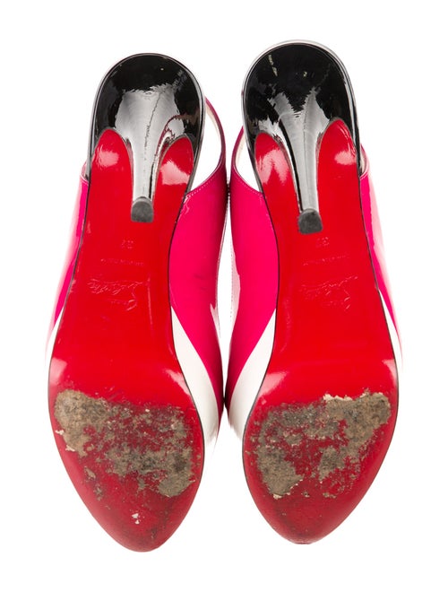 Christian Louboutin Patent Leather Slingback Pumps