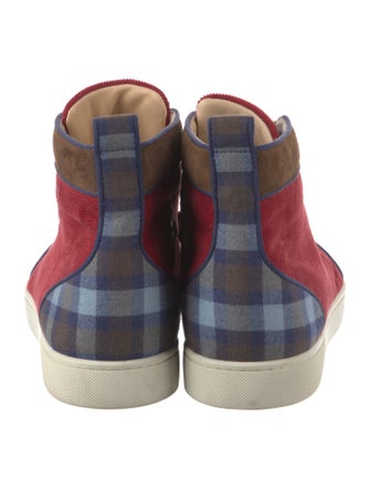 Christian Louboutin Velvet Printed Sneakers