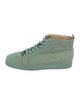 Christian Louboutin Spike Accents Suede Sneakers