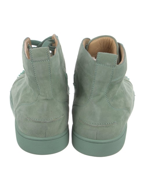 Christian Louboutin Spike Accents Suede Sneakers