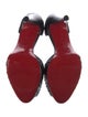 Christian Louboutin Leather Pleated Accents D'Orsay Pumps