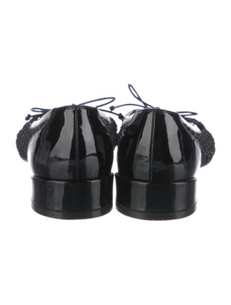 Christian Louboutin Mesh Bow Accents Flats