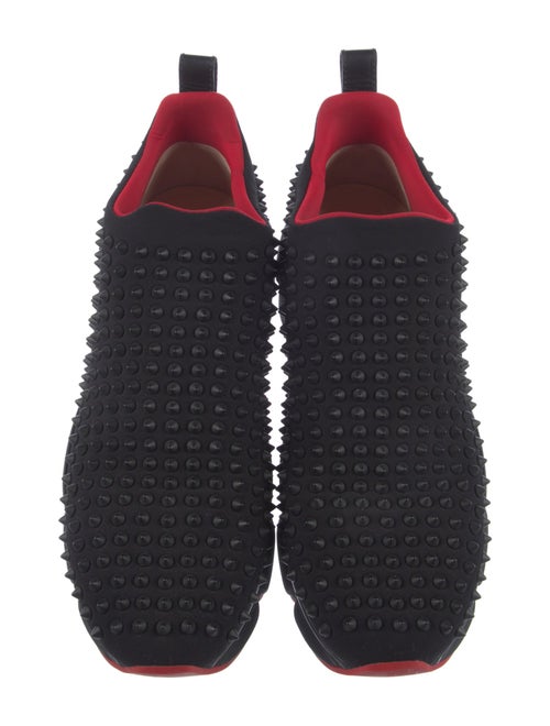 Christian Louboutin Spike Accents Neoprene Sneakers