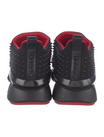 Christian Louboutin Spike Accents Neoprene Sneakers