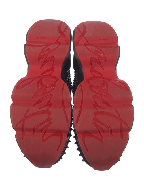 Christian Louboutin Spike Accents Neoprene Sneakers
