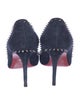 Christian Louboutin Spike Accents Suede Pumps