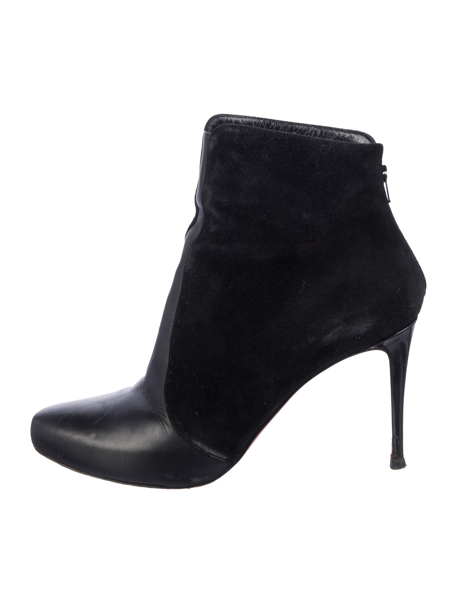 Christian Louboutin Suede Lace-Up Boots