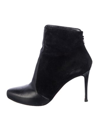 Christian Louboutin Suede Lace-Up Boots