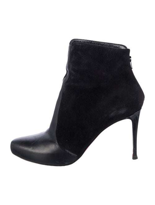 Christian Louboutin Suede Lace-Up Boots