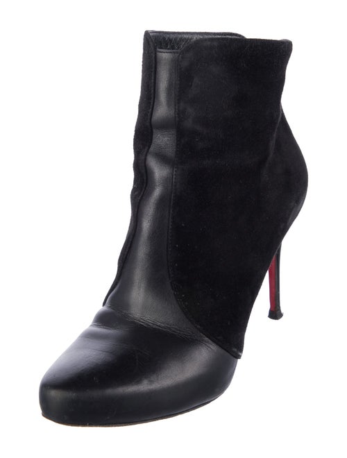 Christian Louboutin Suede Lace-Up Boots