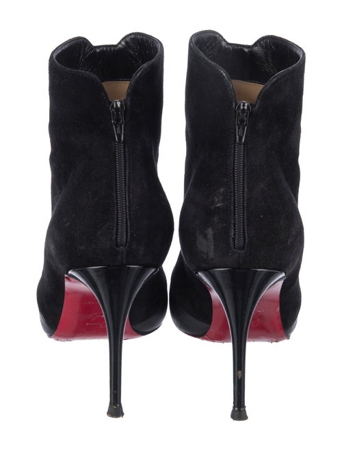 Christian Louboutin Suede Lace-Up Boots