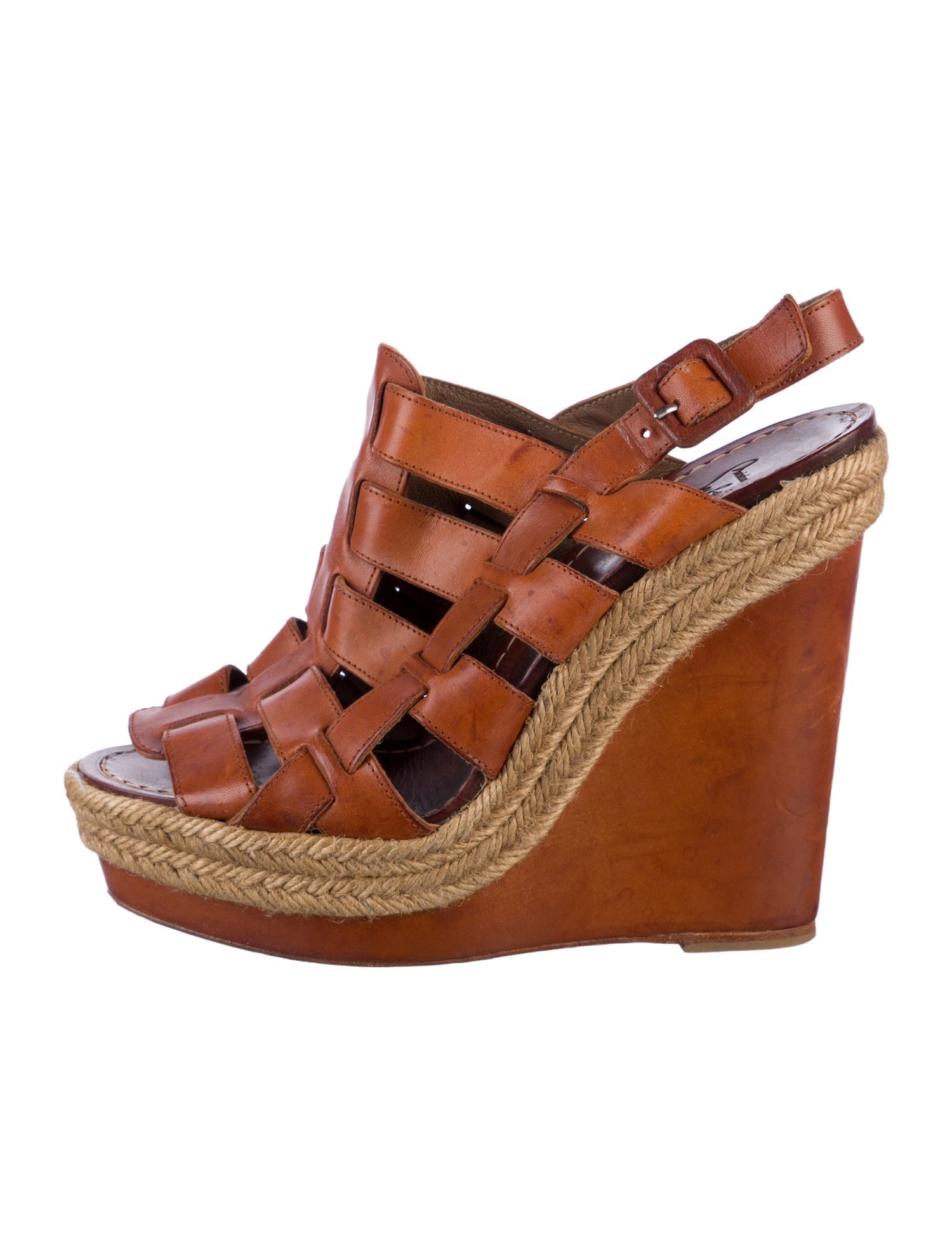 Christian Louboutin Leather Espadrilles