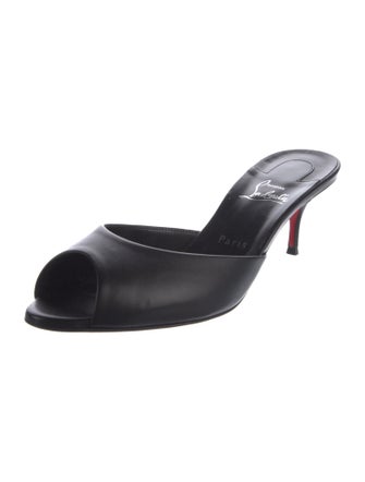 Christian Louboutin Leather Slides