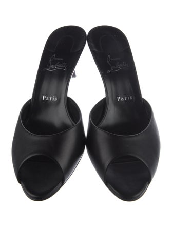 Christian Louboutin Leather Slides
