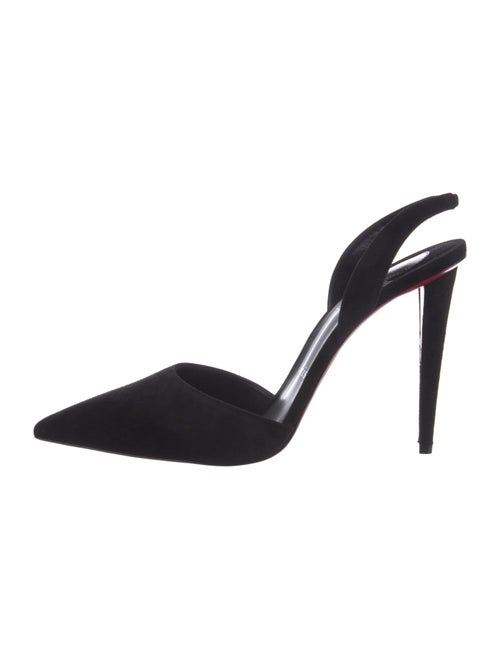 Christian Louboutin Suede Slingback Pumps