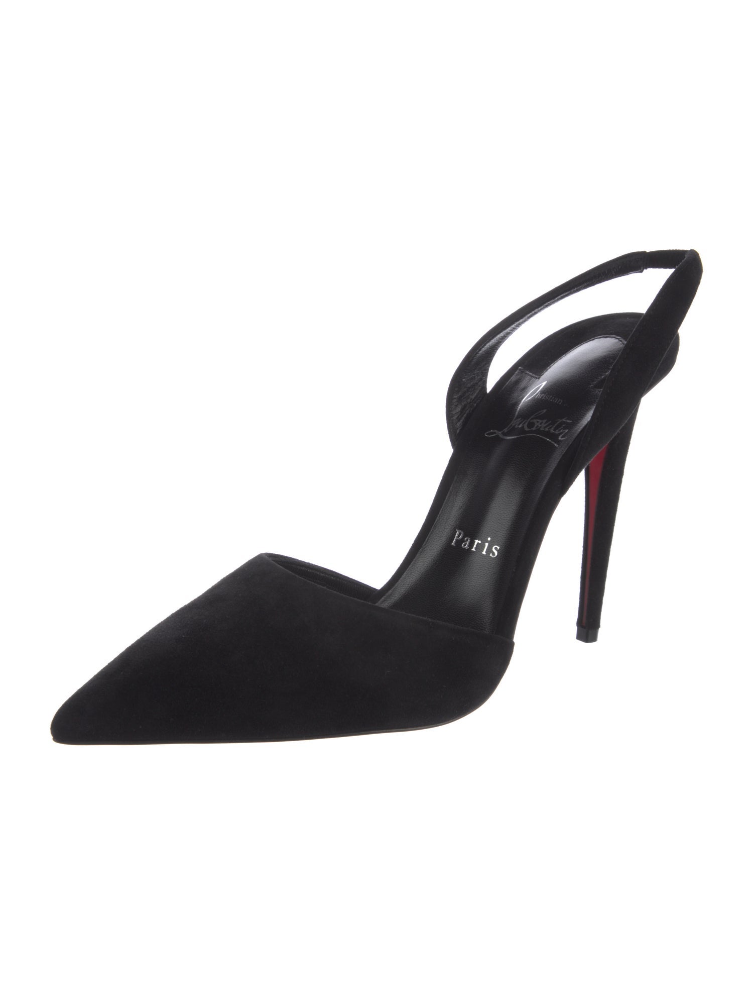 Christian Louboutin Suede Slingback Pumps
