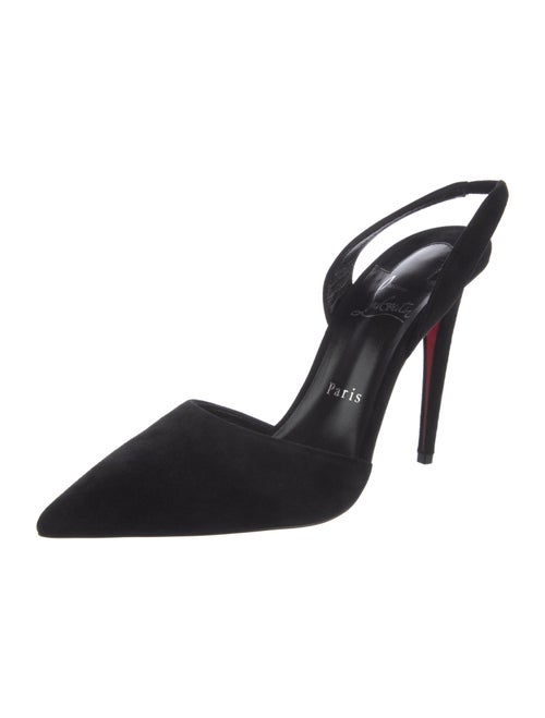Christian Louboutin Suede Slingback Pumps